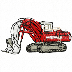 Construction Machinery Vehicles Embroidery Design 8 Construction Machinery Vehicles Embroidery Design 8